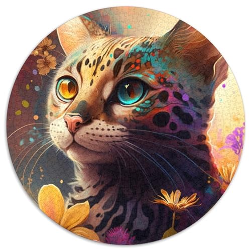 Puzzle für Erwachsene, 1000 Teile, farbenfrohes Katzen-Kunst-Puzzle für Erwachsene, für Teenager und Familienspaß – DIY-Denkspiel als Geschenk, 67,5 x 67,5 cm Puzzle für Erwachsene, 1000 Teile, farbenfrohes Katzen-Kunst-Puzzle für Erwachsene, für Teenager und Familienspaß – DIY-Denkspiel als Geschenk, 67,5 x 67,5 cm von LiJianXXE