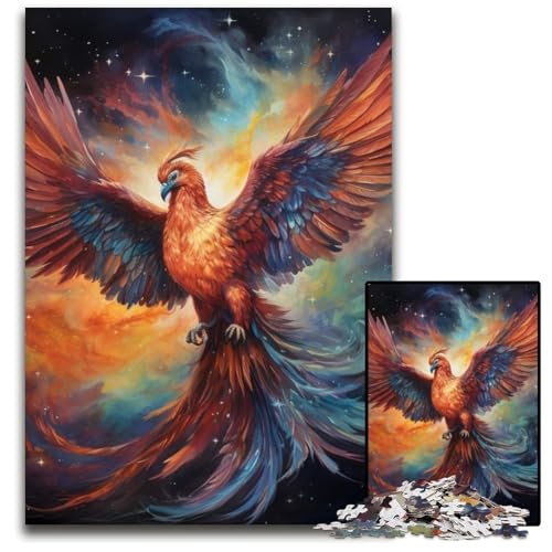 Puzzle für Erwachsene, 1000 Teile, farbenfrohes Kunst-Phönix-Holzpuzzle, pädagogisches Denkspiel, künstlerische Heim- und Bürodekoration, ab 14 Jahren, 50x75cm/19,68x29,52 Zoll Puzzle für Erwachsene, 1000 Teile, farbenfrohes Kunst-Phönix-Holzpuzzle, pädagogisches Denkspiel, künstlerische Heim- und Bürodekoration, ab 14 Jahren, 50x75cm/19,68x29,52 Zoll von LiJianXXE