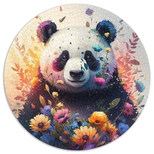 Puzzle für Erwachsene, 1000 Teile, farbenfrohes Panda-Kunstpuzzle für Erwachsene, perfekt für Halloween, Weihnachten, Geburtstagsgeschenk, 67,5 x 67,5 cm Puzzle für Erwachsene, 1000 Teile, farbenfrohes Panda-Kunstpuzzle für Erwachsene, perfekt für Halloween, Weihnachten, Geburtstagsgeschenk, 67,5 x 67,5 cm von LiJianXXE
