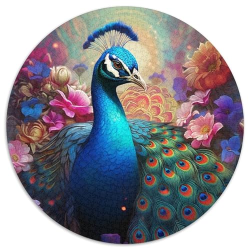 Puzzle für Erwachsene, 1000 Teile, farbenfrohes Pfauen-Puzzle für Erwachsene, für Teenager und Familienspaß – DIY-Denkspiel als Geschenk, 67,5 x 67,5 cm Puzzle für Erwachsene, 1000 Teile, farbenfrohes Pfauen-Puzzle für Erwachsene, für Teenager und Familienspaß – DIY-Denkspiel als Geschenk, 67,5 x 67,5 cm von LiJianXXE