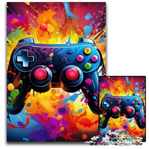 Puzzle für Erwachsene, 1000 Teile, farbenfrohes Spiel, schwierige Puzzles für Erwachsene, Denksportaufgabe und Heimdekoration, 26x38cm/10,23x14,96 Zoll von LiJianXXE