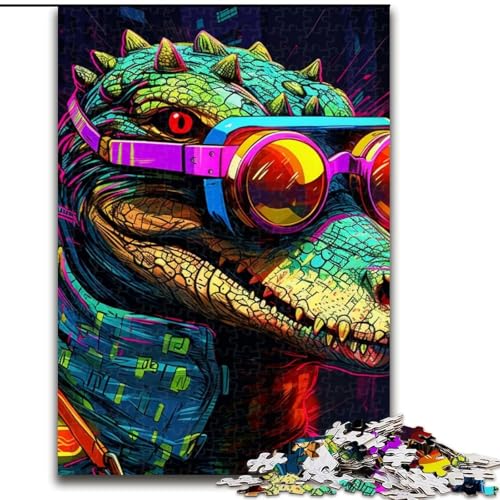 Puzzle für Erwachsene, 1000 Teile, psychedelisches Nilkrokodil, aus Holz, geeignet für Geburtstage, Halloween, Thanksgiving, Ostern, 50x75cm, Geburtstagsfeier für Männer und Frauen Puzzle für Erwachsene, 1000 Teile, psychedelisches Nilkrokodil, aus Holz, geeignet für Geburtstage, Halloween, Thanksgiving, Ostern, 50x75cm, Geburtstagsfeier für Männer und Frauen von LiJianXXE