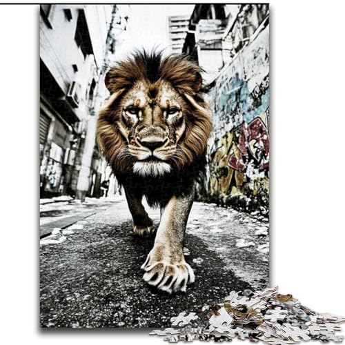 Puzzle für Erwachsene, 1000 Teile, schwarz-weißer Löwe, für Kinder ab 14 Jahren Jedes Teil ist einzigartig – lustiges und herausforderndes Spiel für die ganze Familie Tolles Geschenk (Größe 26x38cm) Puzzle für Erwachsene, 1000 Teile, schwarz-weißer Löwe, für Kinder ab 14 Jahren Jedes Teil ist einzigartig – lustiges und herausforderndes Spiel für die ganze Familie Tolles Geschenk (Größe 26x38cm) von LiJianXXE