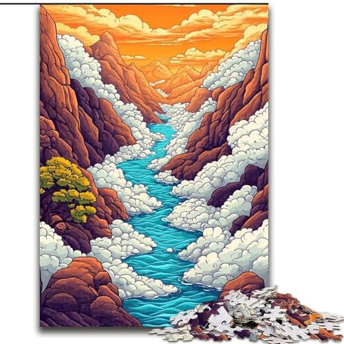 Puzzle für Erwachsene, 1000 Teile, skurriles Wolkenmeer, für Kinder ab 14 Jahren Jedes Teil ist einzigartig – lustiges und herausforderndes Spiel für die ganze Familie Tolles Geschenk (Größe 26x38cm) Puzzle für Erwachsene, 1000 Teile, skurriles Wolkenmeer, für Kinder ab 14 Jahren Jedes Teil ist einzigartig – lustiges und herausforderndes Spiel für die ganze Familie Tolles Geschenk (Größe 26x38cm) von LiJianXXE