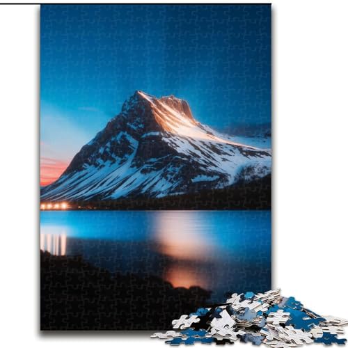 Puzzle für Erwachsene, 1000 Teile, wunderschöne Berge und Seen, Lernspiele, Heimdekoration, ganze Familie (Größe 26x38cm) von LiJianXXE