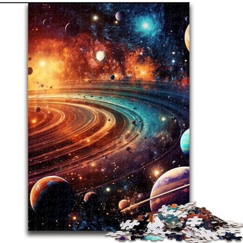 Puzzle für Erwachsene, 1000 farbenfrohe Universum-Puzzles aus Pappe, interaktives Familienspiel, geeignet für Kinder ab 14 Jahren, 1000 Teile(26x38cm) von LiJianXXE