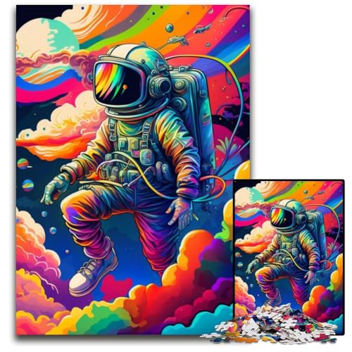 Puzzle für Erwachsene, 1000-teiliges Astronauten-Kartonpuzzle, anspruchsvolles Denkspiel für Teenager, Spaß für den Familienspielabend, 26x38cm/10,23x14,96 Zoll Puzzle für Erwachsene, 1000-teiliges Astronauten-Kartonpuzzle, anspruchsvolles Denkspiel für Teenager, Spaß für den Familienspielabend, 26x38cm/10,23x14,96 Zoll von LiJianXXE