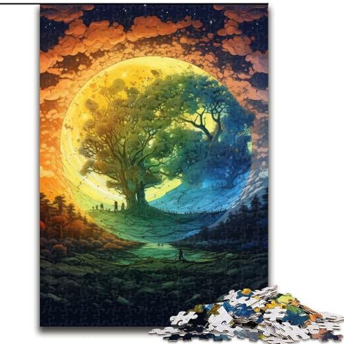 Puzzle für Erwachsene, 1000-teiliges Fantasielandschaftspuzzle aus Pappe, interaktives Familienspiel, DIY-Heimdekor, Gehirn-Herausforderungsgeschenk, 1000 Stück(26x38cm) von LiJianXXE