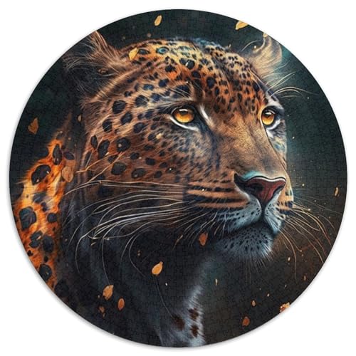 Puzzle für Erwachsene, 1000-teiliges Fantasy-Leoparden-Puzzle für Erwachsene, perfekt für Halloween, Weihnachten, Geburtstagsgeschenk, 67,5 x 67,5 cm Puzzle für Erwachsene, 1000-teiliges Fantasy-Leoparden-Puzzle für Erwachsene, perfekt für Halloween, Weihnachten, Geburtstagsgeschenk, 67,5 x 67,5 cm von LiJianXXE
