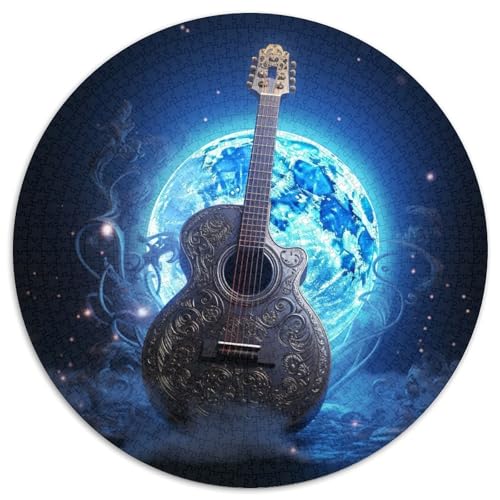 Puzzle für Erwachsene, 1000-teiliges Galaxy-Gitarren-Puzzle, runde Puzzles 1000 Teile für Erwachsene zur Heimdekoration, ideales Weihnachts- und Neujahrsgeschenk für Teenager, 67,5 x 67,5 cm Puzzle für Erwachsene, 1000-teiliges Galaxy-Gitarren-Puzzle, runde Puzzles 1000 Teile für Erwachsene zur Heimdekoration, ideales Weihnachts- und Neujahrsgeschenk für Teenager, 67,5 x 67,5 cm von LiJianXXE