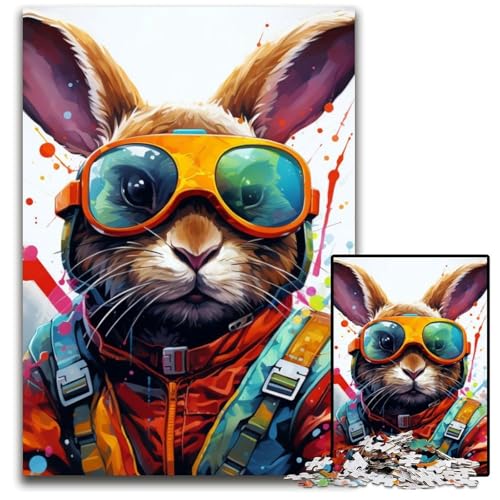 Puzzle für Erwachsene, 1000-teiliges Kaninchen-Kartonpuzzle, anspruchsvolles Denkspiel für Teenager, Spaß für den Familienspieleabend, 26x38cm/10,23x14,96 Zoll Puzzle für Erwachsene, 1000-teiliges Kaninchen-Kartonpuzzle, anspruchsvolles Denkspiel für Teenager, Spaß für den Familienspieleabend, 26x38cm/10,23x14,96 Zoll von LiJianXXE