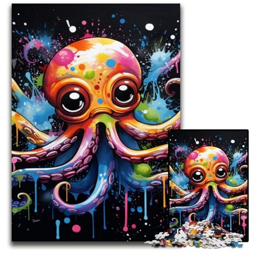 Puzzle für Erwachsene, 1000-teiliges Oktopus-Holzpuzzle, anspruchsvolles Denkspiel für Teenager, Spaß für den Familienspieleabend, 50x75cm/19,68x29,52 Zoll Puzzle für Erwachsene, 1000-teiliges Oktopus-Holzpuzzle, anspruchsvolles Denkspiel für Teenager, Spaß für den Familienspieleabend, 50x75cm/19,68x29,52 Zoll von LiJianXXE