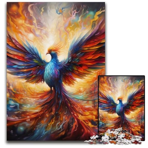 Puzzle für Erwachsene, 1000-teiliges Phoenix-Kartonpuzzle, anspruchsvolles Denkspiel für Teenager, Spaß für den Familienspieleabend, 26x38cm/10,23x14,96 Zoll Puzzle für Erwachsene, 1000-teiliges Phoenix-Kartonpuzzle, anspruchsvolles Denkspiel für Teenager, Spaß für den Familienspieleabend, 26x38cm/10,23x14,96 Zoll von LiJianXXE