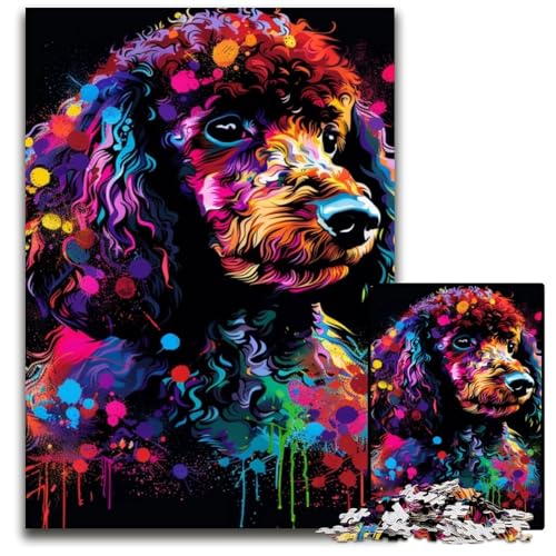 Puzzle für Erwachsene, 1000-teiliges Pudel-Holzpuzzle, anspruchsvolles Denkspiel für Teenager, Spaß für den Familienspieleabend, 50x75cm/19,68x29,52 Zoll Puzzle für Erwachsene, 1000-teiliges Pudel-Holzpuzzle, anspruchsvolles Denkspiel für Teenager, Spaß für den Familienspieleabend, 50x75cm/19,68x29,52 Zoll von LiJianXXE