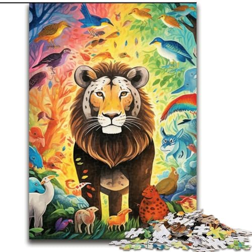 Puzzle für Erwachsene, 1000-teiliges Puzzle mit afrikanischen Tieren aus Holz, interaktives Familienspiel, DIY-Heimdekoration, Gehirn-Herausforderungsgeschenk, 1000 Teile(50x75cm) von LiJianXXE
