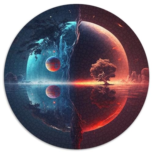Puzzle für Erwachsene, 1000-teiliges Puzzle mit außerirdischer Planetenlandschaft, perfekt für Halloween, Weihnachten, Geburtstagsgeschenk, 67,5 x 67,5 cm Puzzle für Erwachsene, 1000-teiliges Puzzle mit außerirdischer Planetenlandschaft, perfekt für Halloween, Weihnachten, Geburtstagsgeschenk, 67,5 x 67,5 cm von LiJianXXE