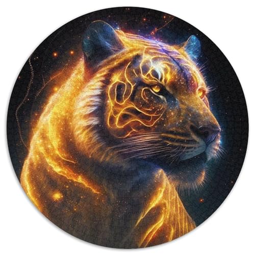 Puzzle für Erwachsene, 1000-teiliges Tiger-Puzzle für Erwachsene, perfekt für Halloween, Weihnachten, Geburtstagsgeschenk, 67,5 x 67,5 cm Puzzle für Erwachsene, 1000-teiliges Tiger-Puzzle für Erwachsene, perfekt für Halloween, Weihnachten, Geburtstagsgeschenk, 67,5 x 67,5 cm von LiJianXXE