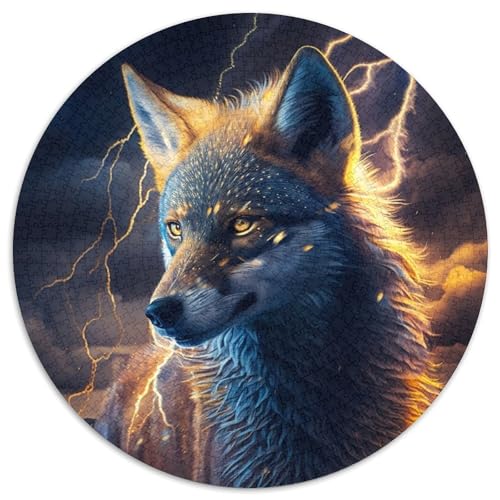Puzzle für Erwachsene, 1000-teiliges Wolfspuzzle für Erwachsene, perfekt für Halloween, Weihnachten, Geburtstagsgeschenk, 67,5 x 67,5 cm Puzzle für Erwachsene, 1000-teiliges Wolfspuzzle für Erwachsene, perfekt für Halloween, Weihnachten, Geburtstagsgeschenk, 67,5 x 67,5 cm von LiJianXXE