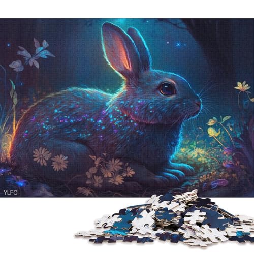 Puzzle für Erwachsene, magischer Hase, 1000 Teile, Holzpuzzle für Erwachsene und Kinder ab 12 Jahren, pädagogische Herausforderung 38x26cm/1000 Teile Puzzle für Erwachsene, magischer Hase, 1000 Teile, Holzpuzzle für Erwachsene und Kinder ab 12 Jahren, pädagogische Herausforderung 38x26cm/1000 Teile von LiJianXXE