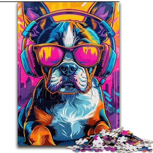 Puzzle für Erwachsene,1000 Teile,Boxerwelpe mit Kopfhörern,für Kinder ab 14 Jahren Jedes Teil ist einzigartig – lustiges und herausforderndes Spiel für die ganze Familie Tolles Geschenk Größe 26x38cm Puzzle für Erwachsene,1000 Teile,Boxerwelpe mit Kopfhörern,für Kinder ab 14 Jahren Jedes Teil ist einzigartig – lustiges und herausforderndes Spiel für die ganze Familie Tolles Geschenk Größe 26x38cm von LiJianXXE