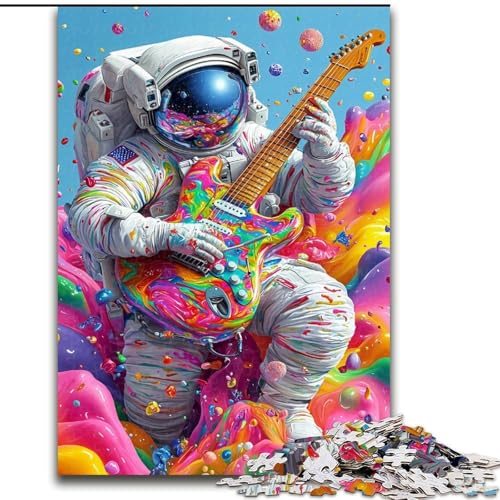 Puzzle für Erwachsene,1000 Teile,Psychedelischer Astronaut,für Kinder ab 14 Jahren,jedes Teil ist einzigartig – lustiges und herausforderndes Spiel für die ganze Familie,tolles Geschenk Größe 50x75cm von LiJianXXE
