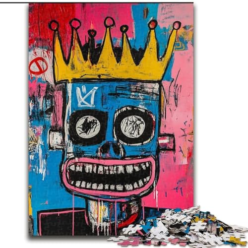 Puzzle für Erwachsene,1000 Teile,Totenkopf im Basquiat-Stil,für Kinder ab 14 Jahren Jedes Teil ist einzigartig – lustiges und herausforderndes Spiel für die ganze Familie Tolles Geschenk Größe 50x75cm Puzzle für Erwachsene,1000 Teile,Totenkopf im Basquiat-Stil,für Kinder ab 14 Jahren Jedes Teil ist einzigartig – lustiges und herausforderndes Spiel für die ganze Familie Tolles Geschenk Größe 50x75cm von LiJianXXE