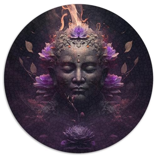 Puzzle für Erwachsene 1000 Buddha 1000 Teile Rundes Puzzle Geschenke Familieninteraktives Spiel, Denksportgeschenk, Lernspielzeug 67,5 x 67,5 cm Puzzle für Erwachsene 1000 Buddha 1000 Teile Rundes Puzzle Geschenke Familieninteraktives Spiel, Denksportgeschenk, Lernspielzeug 67,5 x 67,5 cm von LiJianXXE