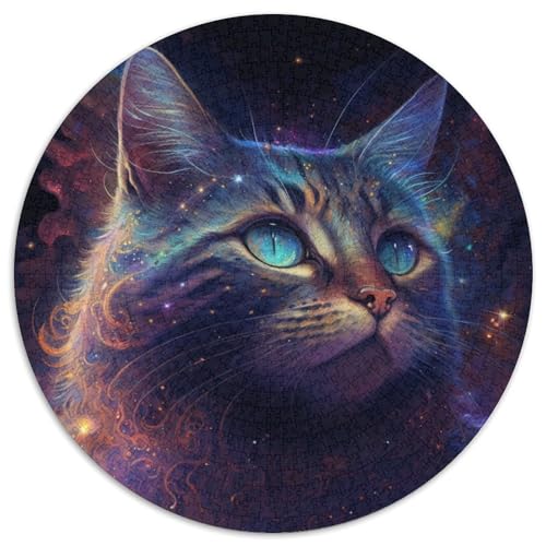 Puzzle für Erwachsene 1000 Fantasy-Katze, rundes Puzzle mit 1000 Teilen, hochschwieriges Denkspiel für Teenager, 67,5 x 67,5 cm Puzzle für Erwachsene 1000 Fantasy-Katze, rundes Puzzle mit 1000 Teilen, hochschwieriges Denkspiel für Teenager, 67,5 x 67,5 cm von LiJianXXE