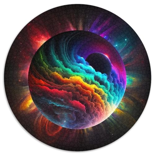 Puzzle für Erwachsene 1000 Universum Planet 1000 Teile Rundes Puzzle Geschenke Familieninteraktives Spiel, Denksportgeschenk, Lernspielzeug 67,5 x 67,5 cm Puzzle für Erwachsene 1000 Universum Planet 1000 Teile Rundes Puzzle Geschenke Familieninteraktives Spiel, Denksportgeschenk, Lernspielzeug 67,5 x 67,5 cm von LiJianXXE