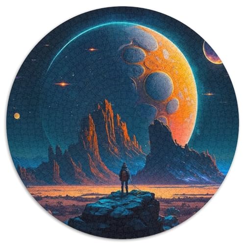 Puzzle für Erwachsene 1000 Universum Planet 1000 Teile Rundes Puzzle Geschenke Familieninteraktives Spiel, Denksportgeschenk, Lernspielzeug 67,5 x 67,5 cm Puzzle für Erwachsene 1000 Universum Planet 1000 Teile Rundes Puzzle Geschenke Familieninteraktives Spiel, Denksportgeschenk, Lernspielzeug 67,5 x 67,5 cm von LiJianXXE