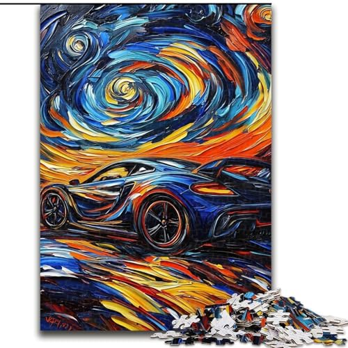 Puzzle für Erwachsene mit 1000 Teilen, Cooler Sportwagen, Lernspiele, Heimdekoration, ganze Familie (Größe 26x38cm) von LiJianXXE