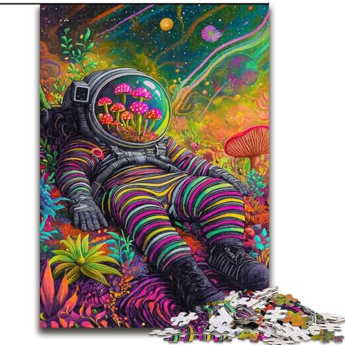 Puzzle für Erwachsene mit 1000 Teilen, Psychedelischer Astronaut, Lernspiele, Heimdekoration, ganze Familie (Größe 50x75cm) von LiJianXXE