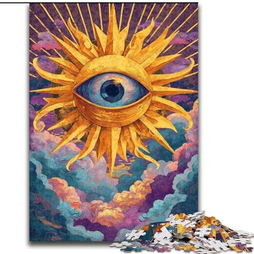 Puzzle für Erwachsene und Jugendliche, Traumauge, für 14+, anspruchsvolles Spiel als Geschenk für die ganze Familie und Freunde (Größe 26x38cm) von LiJianXXE