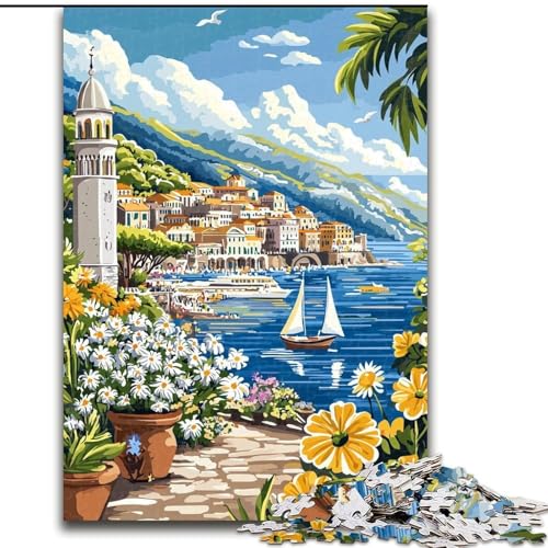 Puzzle für Erwachsene und Jugendliche, italienisches Stadtbild, für 14+, anspruchsvolles Spiel als Geschenk für die ganze Familie und Freunde (Größe 26x38cm) von LiJianXXE