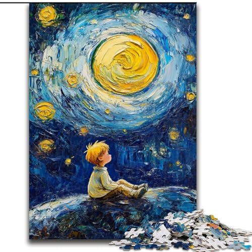 Puzzle für Erwachsene und Jugendliche Der kleine Prinz des Nachthimmels, für 14+, anspruchsvolles Spiel als Geschenk für die ganze Familie und Freunde (Größe 50x75cm) von LiJianXXE