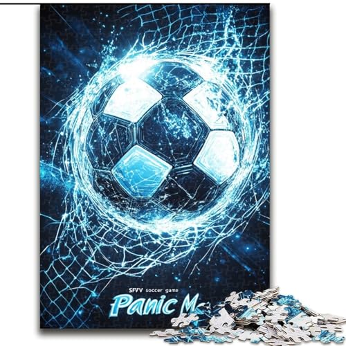 Puzzle für Erwachsene und Jugendliche Fußball, für 14+ Anspruchsvolles Spiel als Geschenk für die ganze Familie und Freunde (Größe 50x75cm) von LiJianXXE