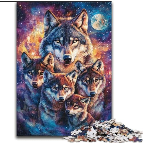 Puzzle für Erwachsene und Jugendliche Wolf, für 14+ Anspruchsvolles Spiel als Geschenk für die ganze Familie und Freunde (Größe 50x75cm) von LiJianXXE