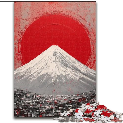 Puzzle für Teenager, 1000 Puzzles, Berg Fuji, Japan, Dekomprimierendes intellektuelles Lernspielzeug, Geburtstagsgeschenk, Geschenke (Größe 26x38cm) von LiJianXXE