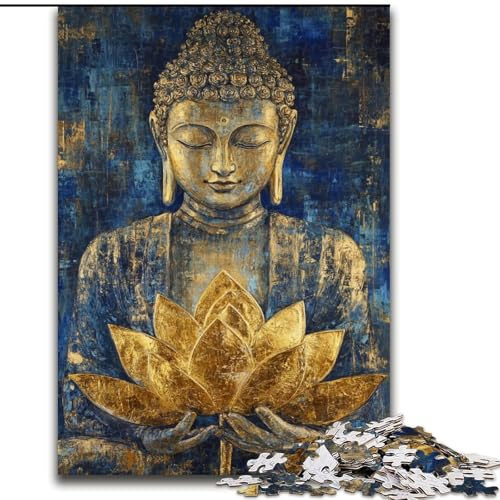 Puzzle für Teenager, 1000 Puzzles, Buddha-Kunst, Dekomprimierendes intellektuelles Lernspielzeug, Geburtstagsgeschenk, Geschenke (Größe 50x75cm) von LiJianXXE