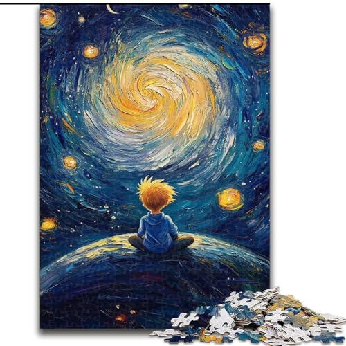 Puzzle für Teenager, 1000 Puzzles, Der kleine Prinz des Nachthimmels, entspannendes intellektuelles Lernspielzeug, Geburtstagsgeschenk, Geschenke (Größe 50x75cm) von LiJianXXE