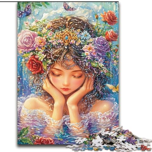 Puzzle für Teenager, 1000 Teile, Anime-Mädchen, für Kinder ab 14 Jahren, Lernspiel, Herausforderung, Spielzeug, Geschenk zum Geburtstag (Größe 26x38cm) von LiJianXXE