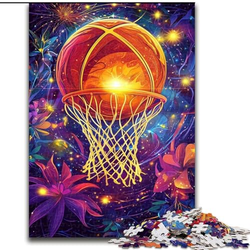 Puzzle für Teenager, 1000 Teile, Basketballsport, Quizspiel, Wanddekoration, einzigartige Geburtstags (Größe 26x38cm) von LiJianXXE