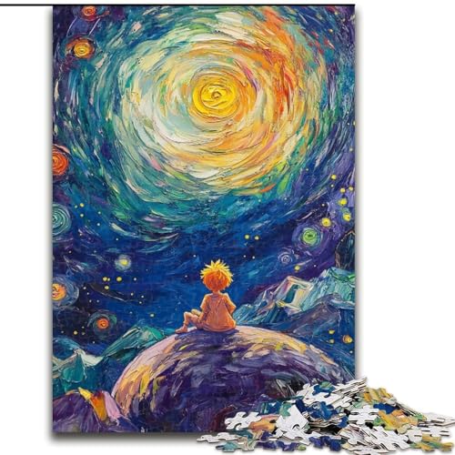 Puzzle für Teenager, 1000 Teile, Der kleine Prinz des Nachthimmels, Lernspielzeug, ganze Familie (Größe 50x75cm) von LiJianXXE