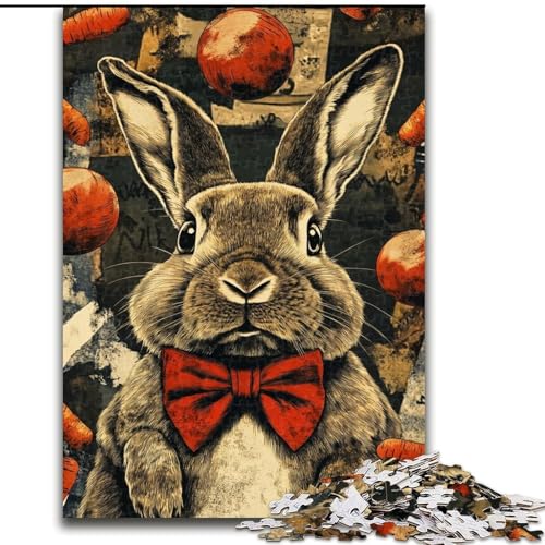 Puzzle für Teenager, 1000 Teile, Kaninchen, für Kinder ab 14 Jahren, Lernspiel, Herausforderung, Spielzeug, Geschenk zum Geburtstag (Größe 26x38cm) von LiJianXXE