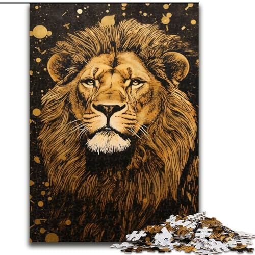 Puzzle für Teenager, 1000 Teile, Löwe, Quizspiel, Wanddekoration, einzigartige Geburtstags (Größe 26x38cm) von LiJianXXE