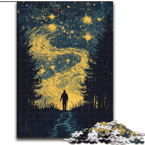 Puzzle für Teenager, 1000 Teile, Nachthimmel-Reisender, für Kinder ab 14 Jahren, Lernspiel, Herausforderung, Spielzeug, Geschenk zum Geburtstag (Größe 50x75cm) von LiJianXXE