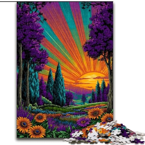 Puzzle für Teenager, 1000 Teile, tropischer Regenwald, Lernspielzeug, ganze Familie (Größe 26x38cm) von LiJianXXE