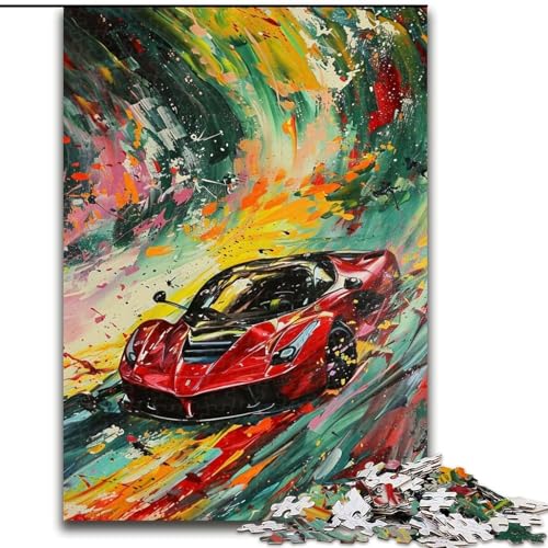 Puzzle für Teenager, 1000-teiliges Puzzle, Cooler Sportwagen, Elefantenspielzeug, intellektuelles Spiel, Geburtstagsgeschenk, Geschenke, Wandkunst für Kinder ab 14 Jahren (Größe 26x38cm) von LiJianXXE