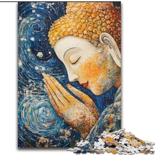 Puzzle für Teenager, 1000-teiliges Puzzle, Gemälde von Van Gogh, Elefantenspielzeug, Denkspiel, Geburtstagsgeschenk, Geschenke, Wandkunst für Kinder ab 14 Jahren (Größe 50x75cm) von LiJianXXE