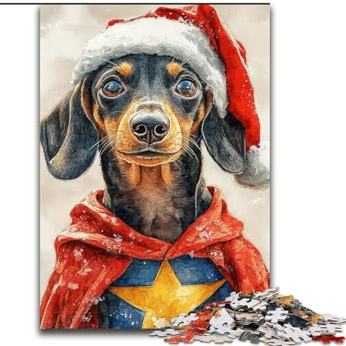 Puzzle für Teenager, 1000-teiliges Puzzle, Held-Dackel, Elefantenspielzeug, Denkspiel, Geburtstagsgeschenk, Geschenke, Wandkunst für Kinder ab 14 Jahren (Größe 50x75cm) von LiJianXXE